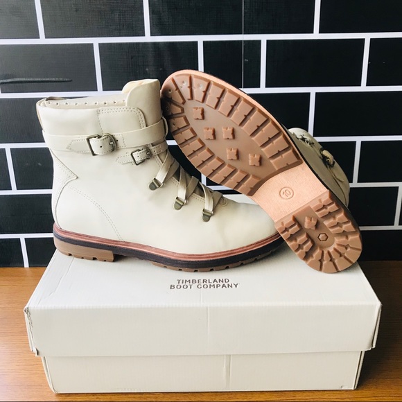 TIMBERLAND BOOT CO LACE ANKLE BOOT WHITE FULL GRAI - Picture 6 of 6